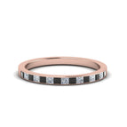 18k Rose Gold / Black Diamond / Lab Grown