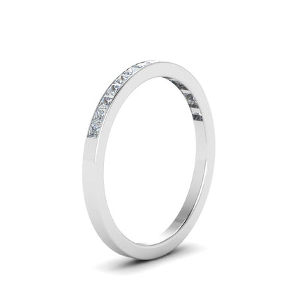 0.25 Ct. Princess Channel Wedding Band
