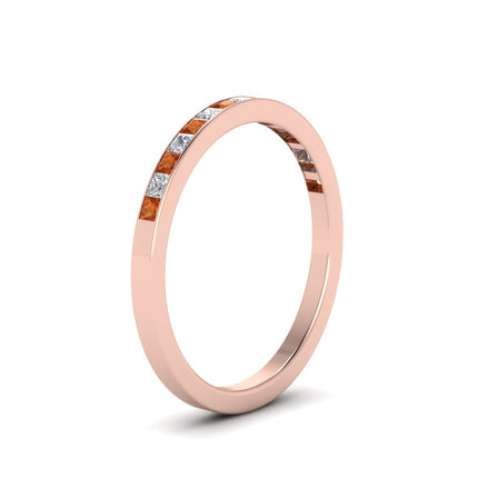 0.25 Ct. Princess Channel Wedding Band