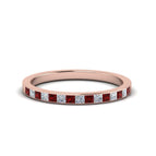 18k Rose Gold / Ruby / Lab Grown