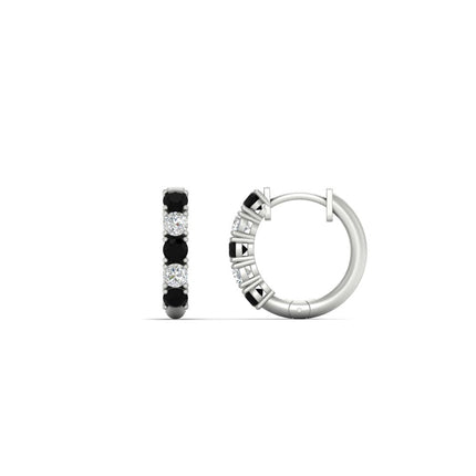 Stunning 5 Stone Huggie Hoops
