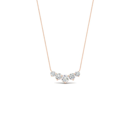 0.75 Carat Graduating Round Diamond Pendant
