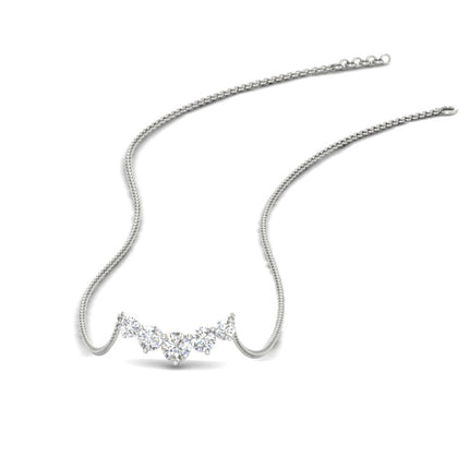 0.75 Carat Graduating Round Diamond Pendant