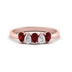 14k Rose Gold / Ruby / Lab Grown