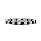 14k White Gold / Black Diamond / Lab Grown