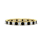 14k Yellow Gold / Black Diamond / Lab Grown