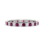 14k White Gold / Pink Sapphire / Lab Grown