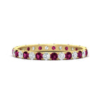 14k Yellow Gold / Pink Sapphire / Lab Grown