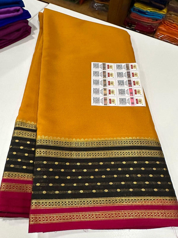 120g Pure Mysore Silk Mark Certified Exclusive Saree