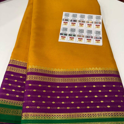 120g Pure Mysore Silk Mark Certified Exclusive Saree