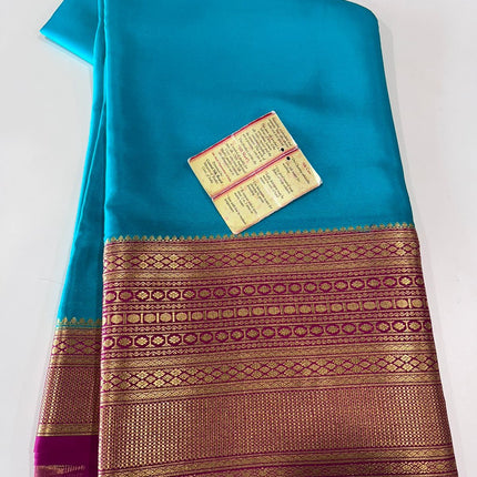 Beautiful Pure Mysoore Silk Indian Wedding Saree