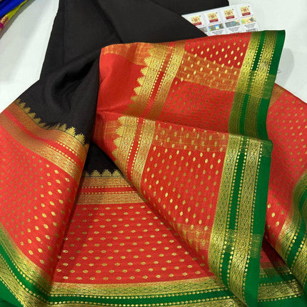 120g Pure Mysore Silk Mark Certified Exclusive Saree
