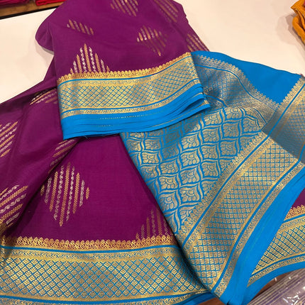 Beautiful Pure Mysoore Silk Indian Wedding Saree