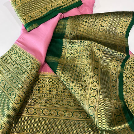 Beautiful Pure Mysoore Silk Indian Wedding Saree