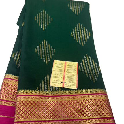 Beautiful Pure Mysoore Silk Indian Wedding Saree