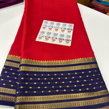 120g Pure Mysore Silk Mark Certified Exclusive Saree