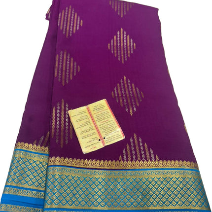 Beautiful Pure Mysoore Silk Indian Wedding Saree