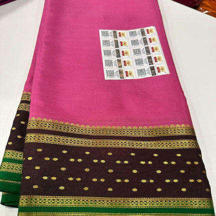 120g Pure Mysore Silk Mark Certified Exclusive Saree