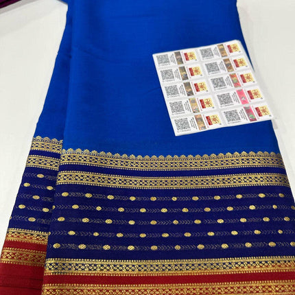 120g Pure Mysore Silk Mark Certified Exclusive Saree