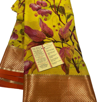 Digital Print Mysoore Silk Saree