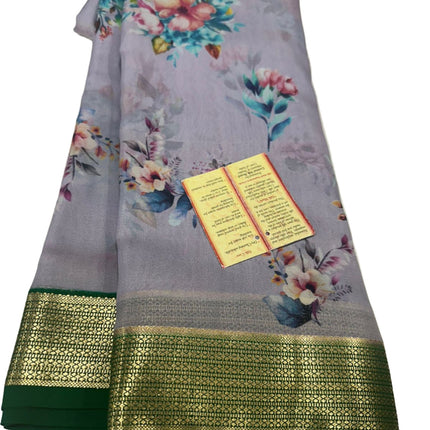 Digital Print Mysoore Silk Saree