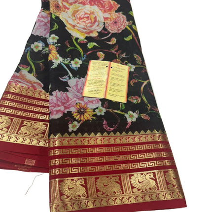 Digital Print Mysoore Silk Saree