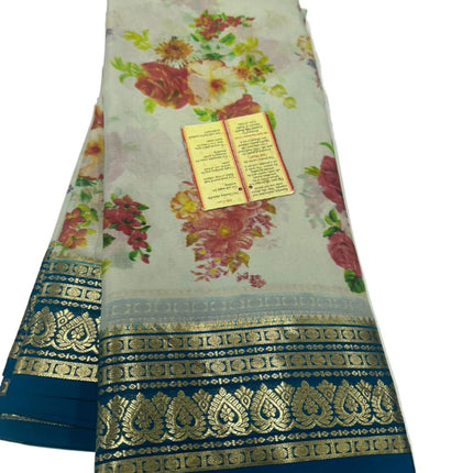 Digital Print Mysoore Silk Saree