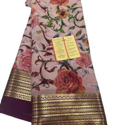 Digital Print Mysoore Silk Saree