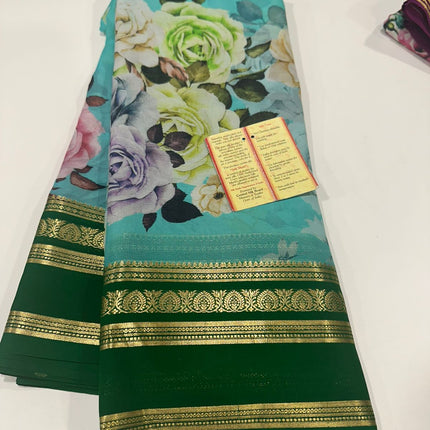 Digital Print Mysoore Silk Saree