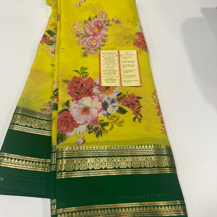 Digital Print Mysoore Silk Saree