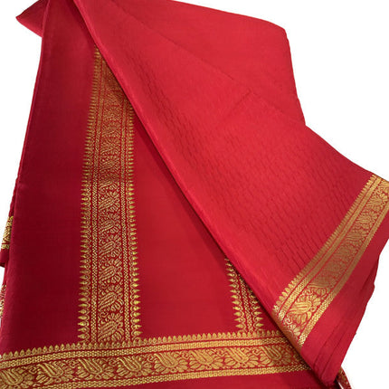 Beautiful Pure Mysore Silk Saree with Zari Work
