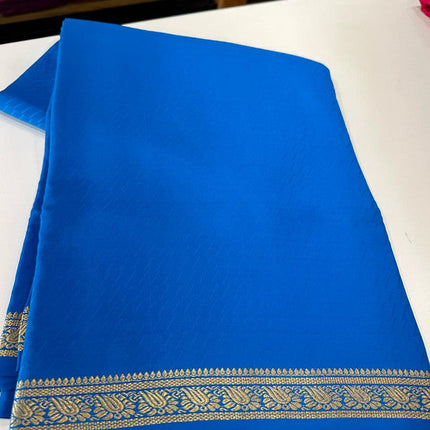 Beautiful Pure Mysore Silk Saree with Zari Work