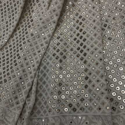 Custom Chikankari Georgette Saree