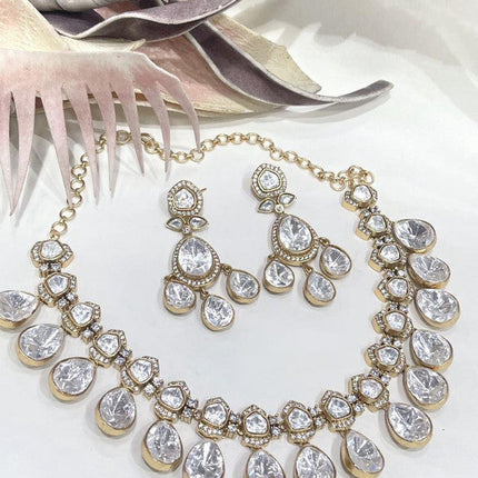 Designer Moissanite Fusion Necklace Set