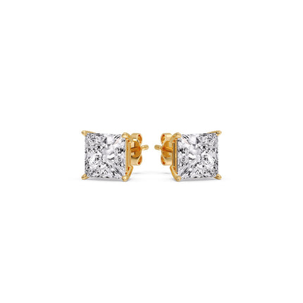 Princess Cut Diamond Stud Earring