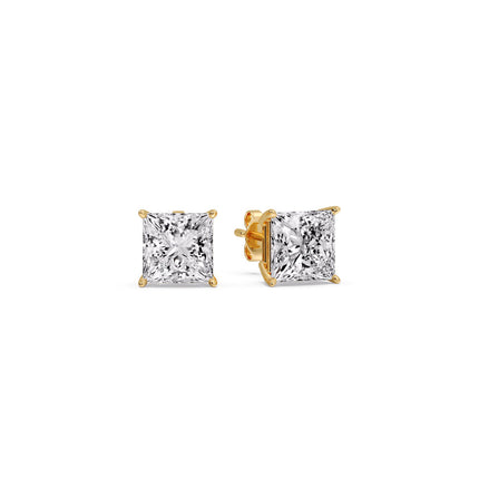 Princess Cut Diamond Stud Earring