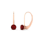 14K Rose Gold / Ruby / Lab Grown
