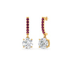 14k Yellow Gold / Pink Sapphire / Lab Grown