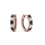 14k Rose Gold / Black Diamond / Lab Grown