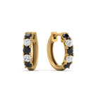 14k Yellow Gold / Black Diamond / Lab Grown
