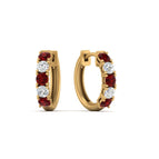 14k Yellow Gold / Ruby / Lab Grown