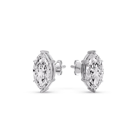 Marquise Diamond 6 Prong Stud Earrings