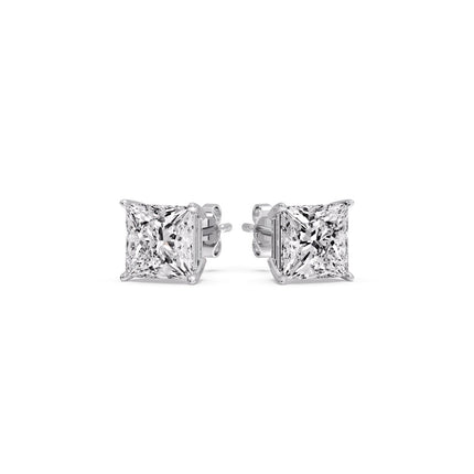 Princess Cut Diamond Stud Earring