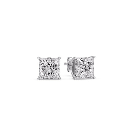 Princess Cut Diamond Stud Earring