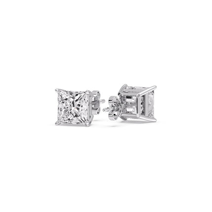 Princess Cut Diamond Stud Earring