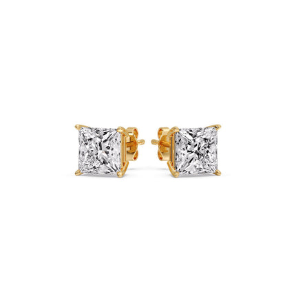 Princess Cut Diamond Stud Earring