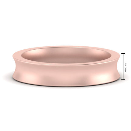 4 mm Comfort Fit Concave Mens Band