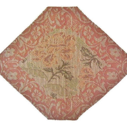 DaDa Bedding Set of 4-Pieces Nature Garden Floral Roses Tapestry Table Dining Cloth Runner Set - 13" x 17" (10072)