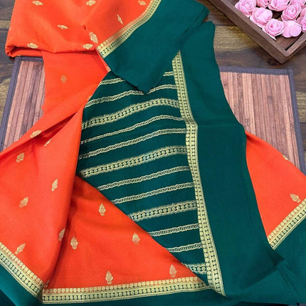 100gm Thickness Pure Mysoore Silk Saree