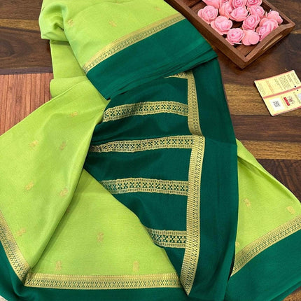 100gm Thickness Pure Mysoore Silk Saree